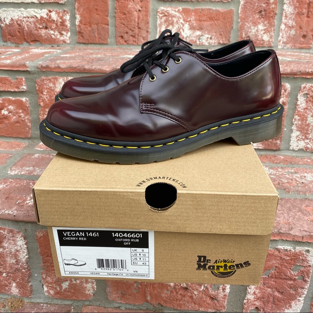 Dr Martens 1461 Vegan Cherry Red